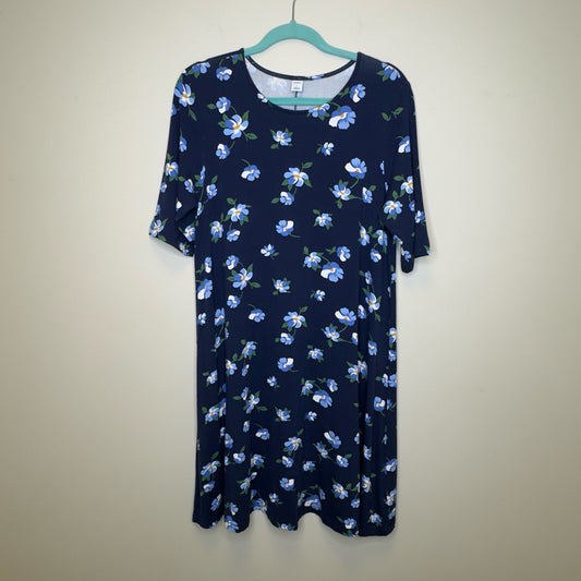 Old Navy Floral Print T-Shirt Dress - Size Large