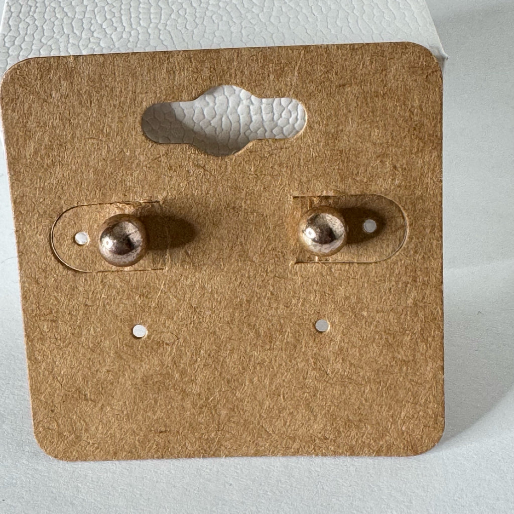 Gold Ball Stud Earrings