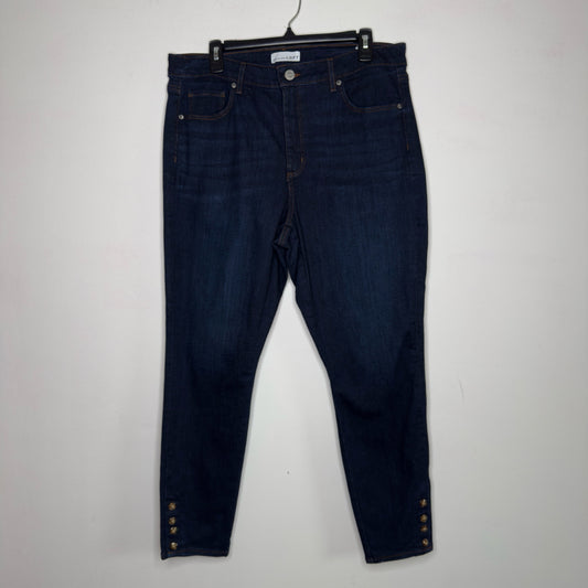 Loft Curvy Skinny Dark Wash Jeans - Size 14