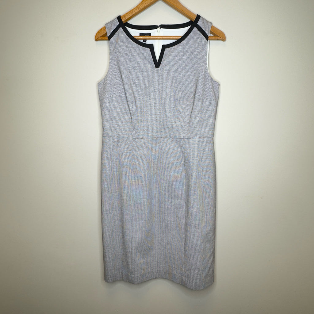 Talbots Split-Neck Sheath Sleeveless Dress - Size 10