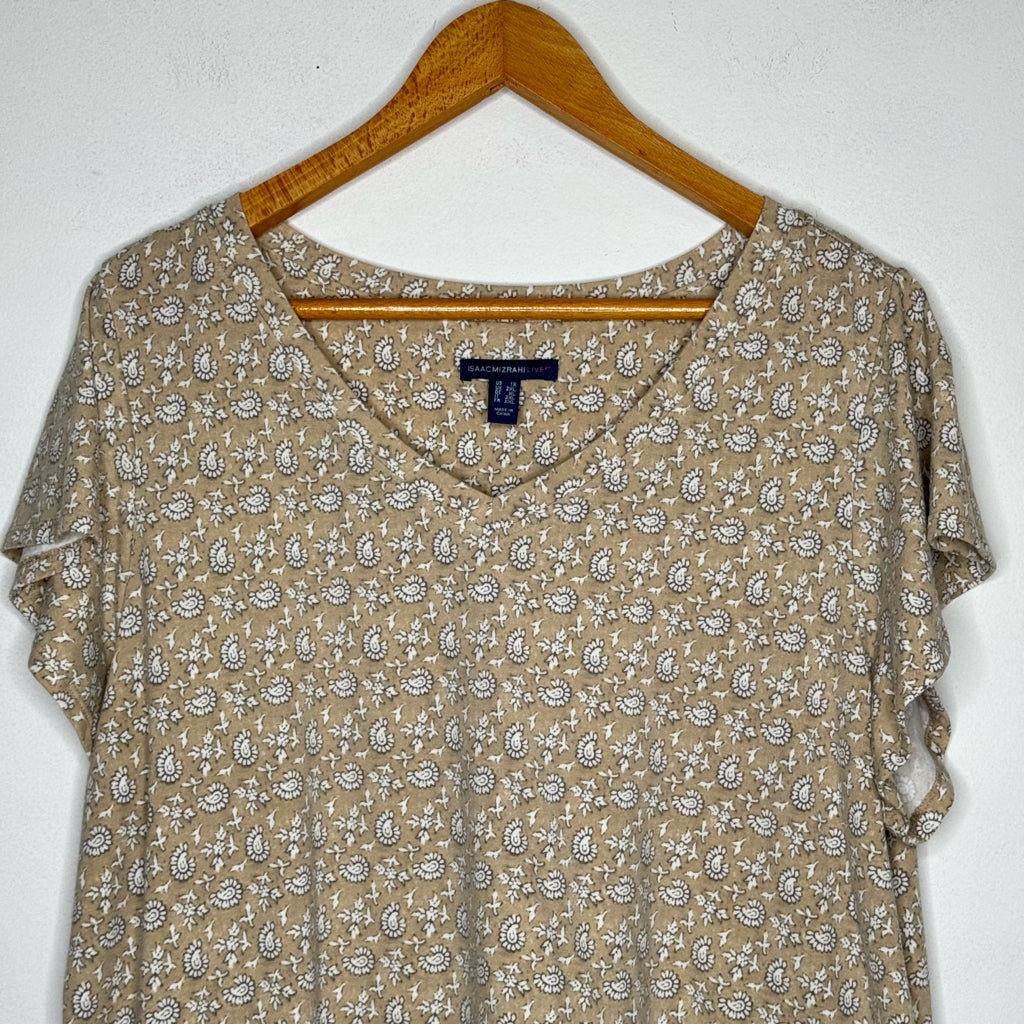 Isaac Mizrahi Live Short Sleeve Tee - Size 1X