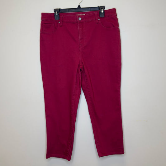 Chico's Slim Leg Crop Jeans - Size 14