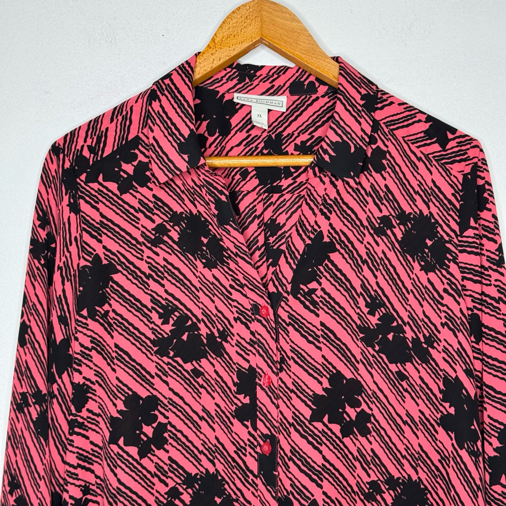 Dana Buchman Button Front Top - Size XL