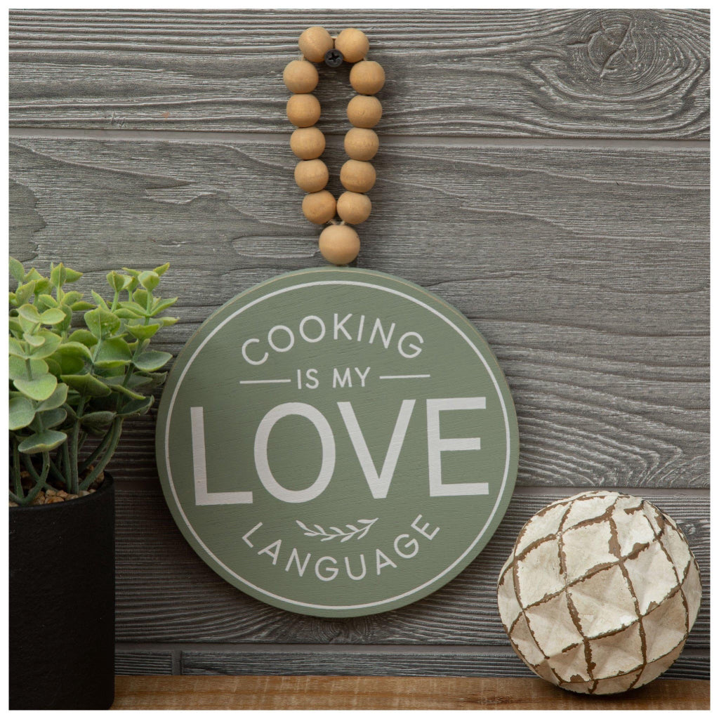 Cooking Is My Love Language Hanging Sign