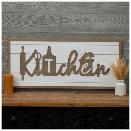 Shiplap Kitchen Wood Wall Decor