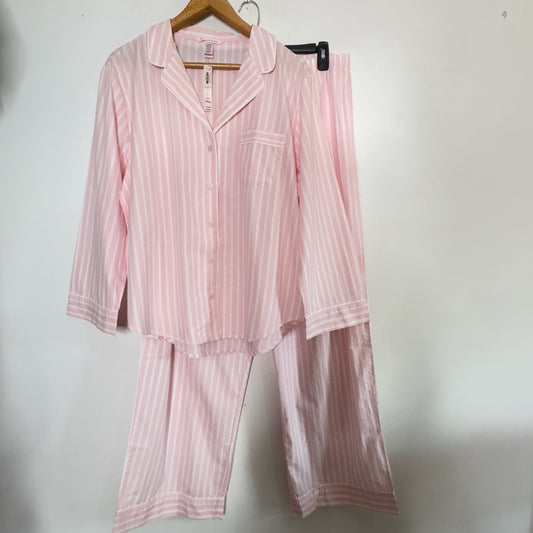 Victoria's Secret Heritage Stripe 2pc Cotton Pajama Set - Size XL