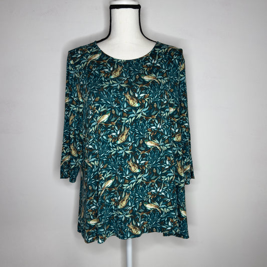 J.Jill Wearever Ballet-Sleeve Crewneck Top - Size Large