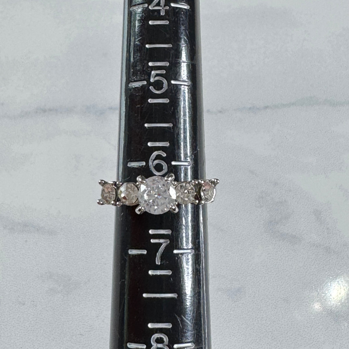 Eternal Promise Five Stone Round Engagement Ring - Size 6