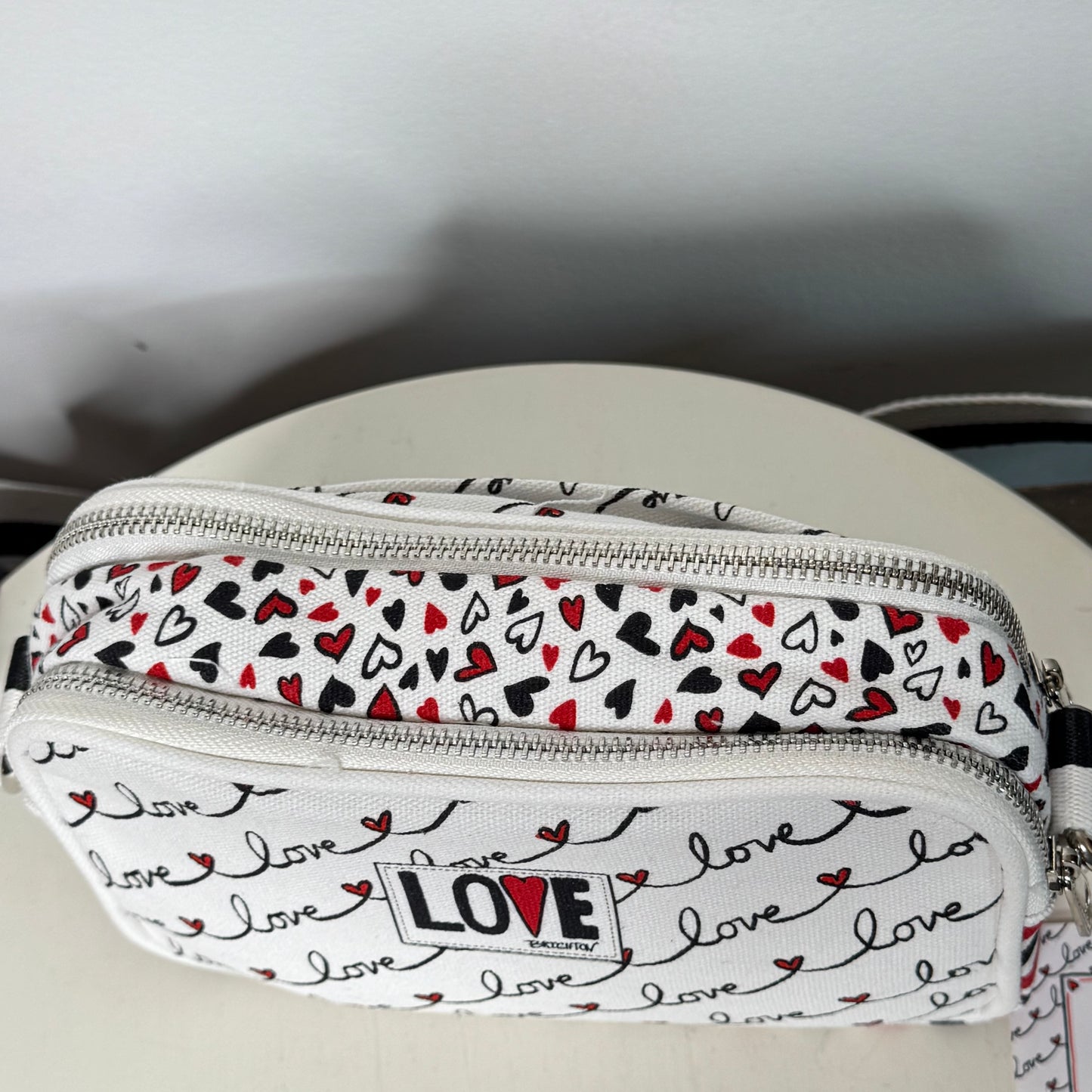 Brighton Love Scroll Canvas Crossbody Handbag