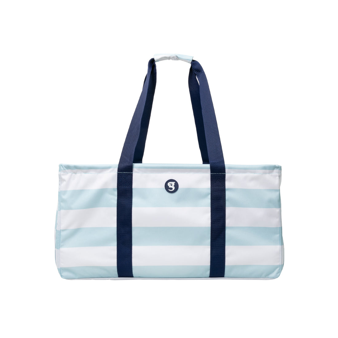 GeckoBrands Large Utility Tote - Blue & White Striped