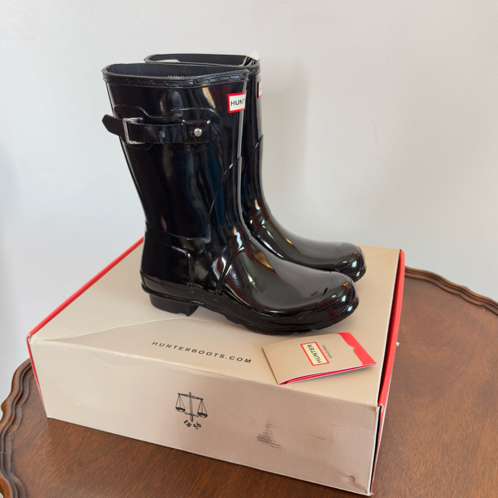 Hunter Original Short Gloss Rain Boots - Size 9