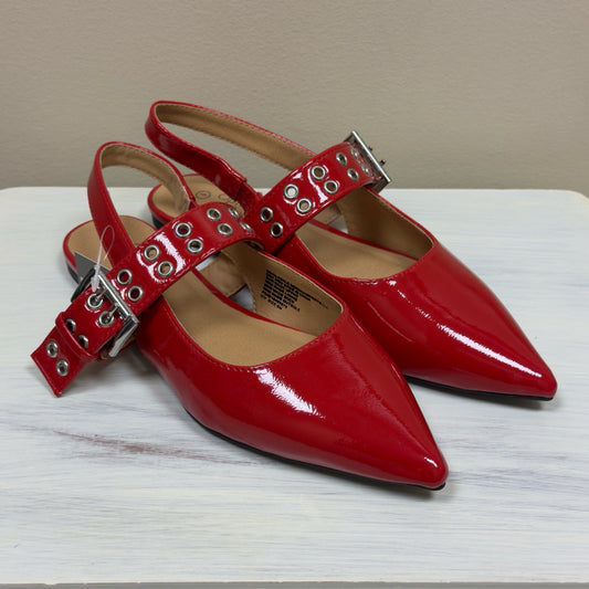 Ophelia Roe Slingback Patent Leather Flats - Size 9