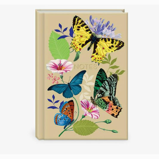 Vintage Floral Butterflies Hardcover Journal