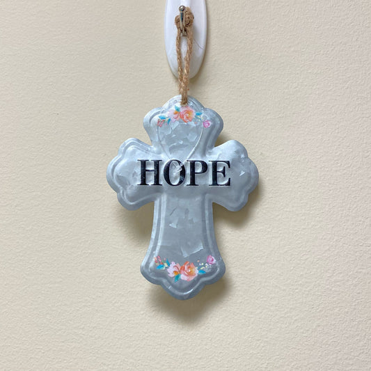 Hope Metal Hanging Cross