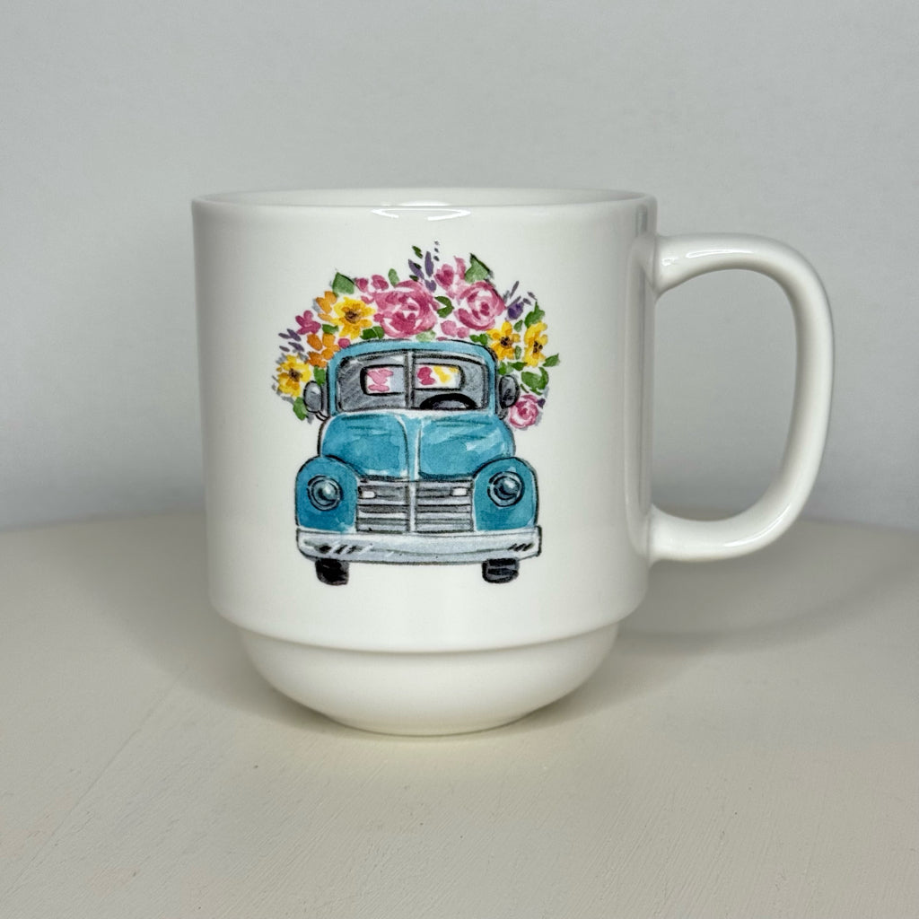 Vintage Truck w/Flowers in the Bed Mug