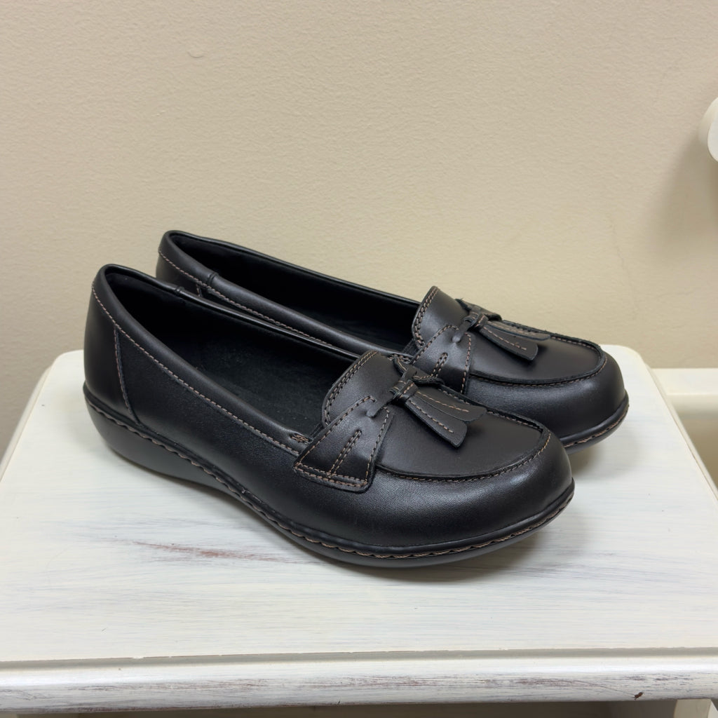 Clarks Ashland Bubble Loafer Shoes - Size 8 1/2 XW