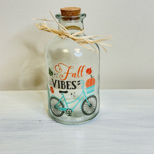 Fall Glass Vase - Fall Vibes