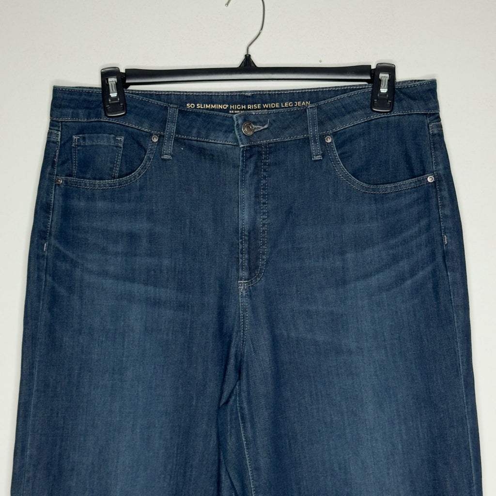 Chico's So Slimming High Rise Wide Leg Jeans - Size 14