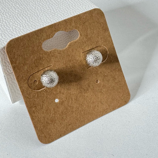 Textured Ball Studd Earrings
