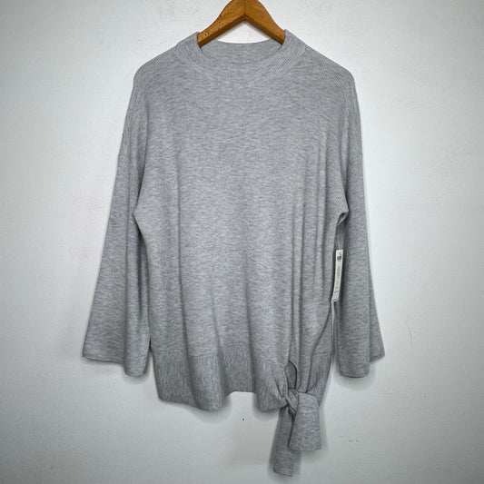 Chico’s Side Tie Mock Neck Cashmere Blend Sweater - Large