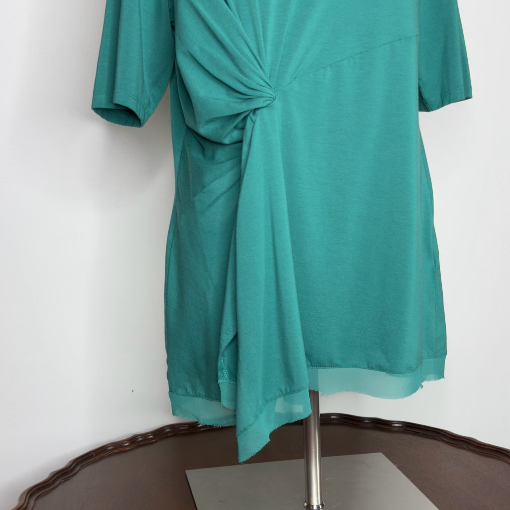 Chico's Touch of Cool Draped Tunic Top - Size Large