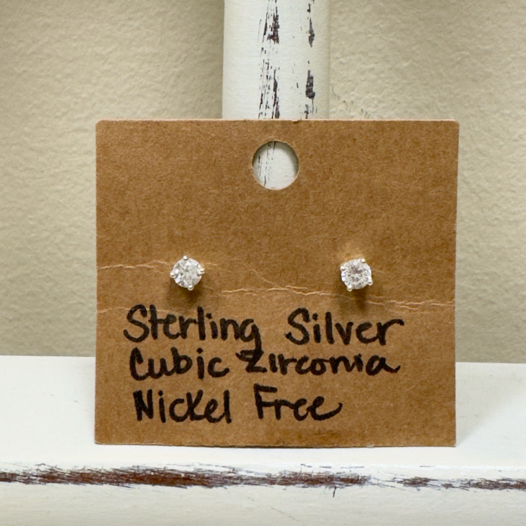 Sterling Silver Cubic Zirconia Earrings