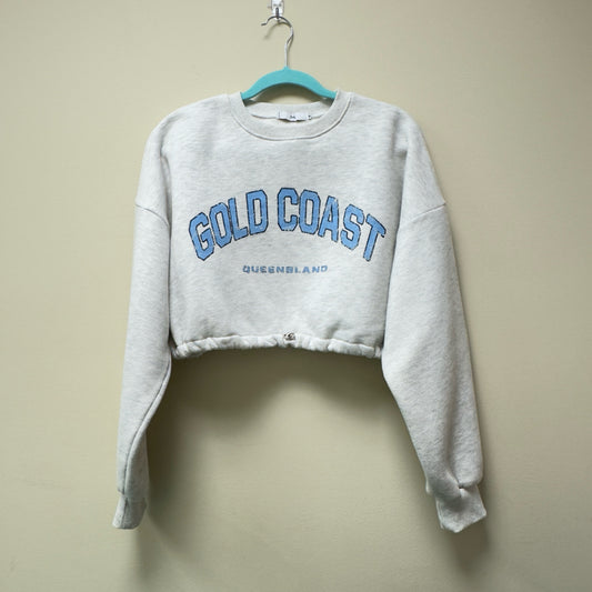 Adika Cropped "Gold Coast" Sweatshirt - Size Medium