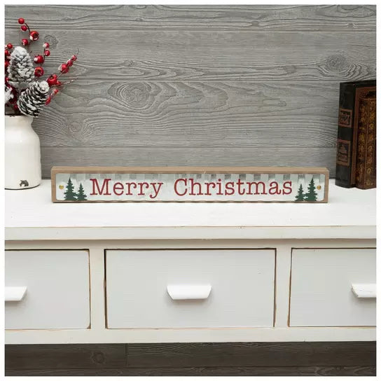 Merry Christmas Wood Decor