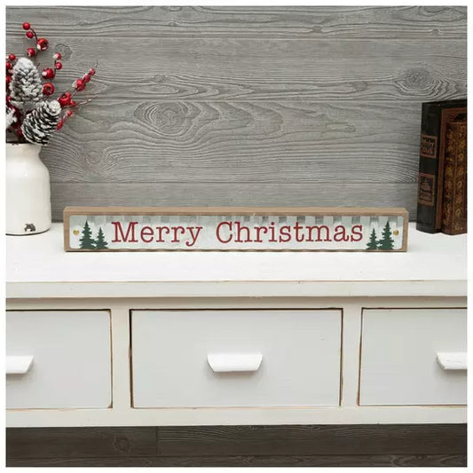 Merry Christmas Wood Decor