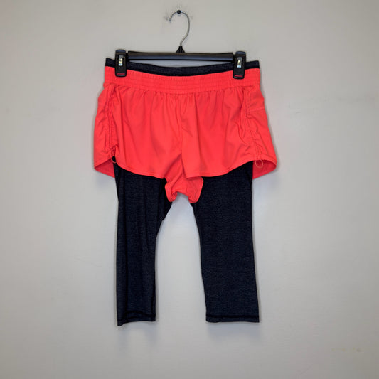 Athleta Go Getter Knicker Shorts Over Capri Leggings - Size Small