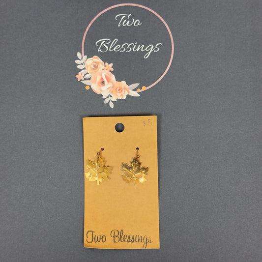 Two Blessings - Gold Maple Leaf