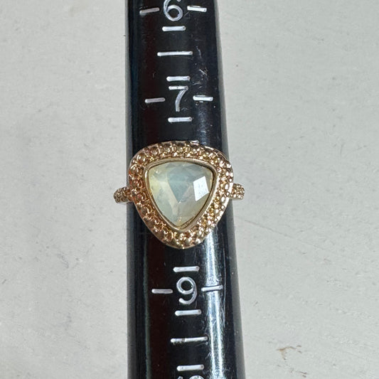 Geometric Halo Statement Ring - Size 8