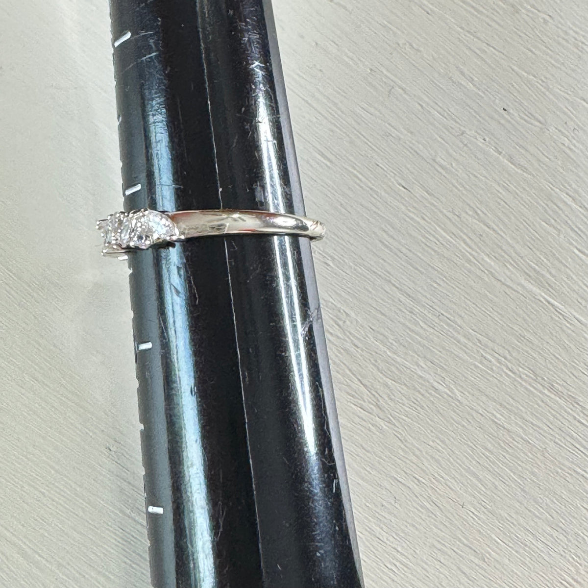 Shared Prong Five Stone Anniversary Band - Size 9