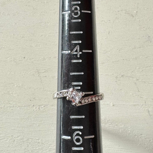 Princess Cut Bypass Ring - Size 5