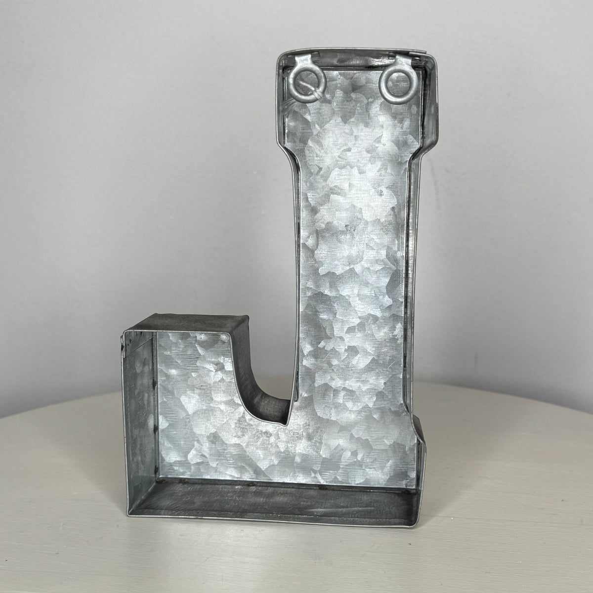 “L” Galvanized Metal Letter