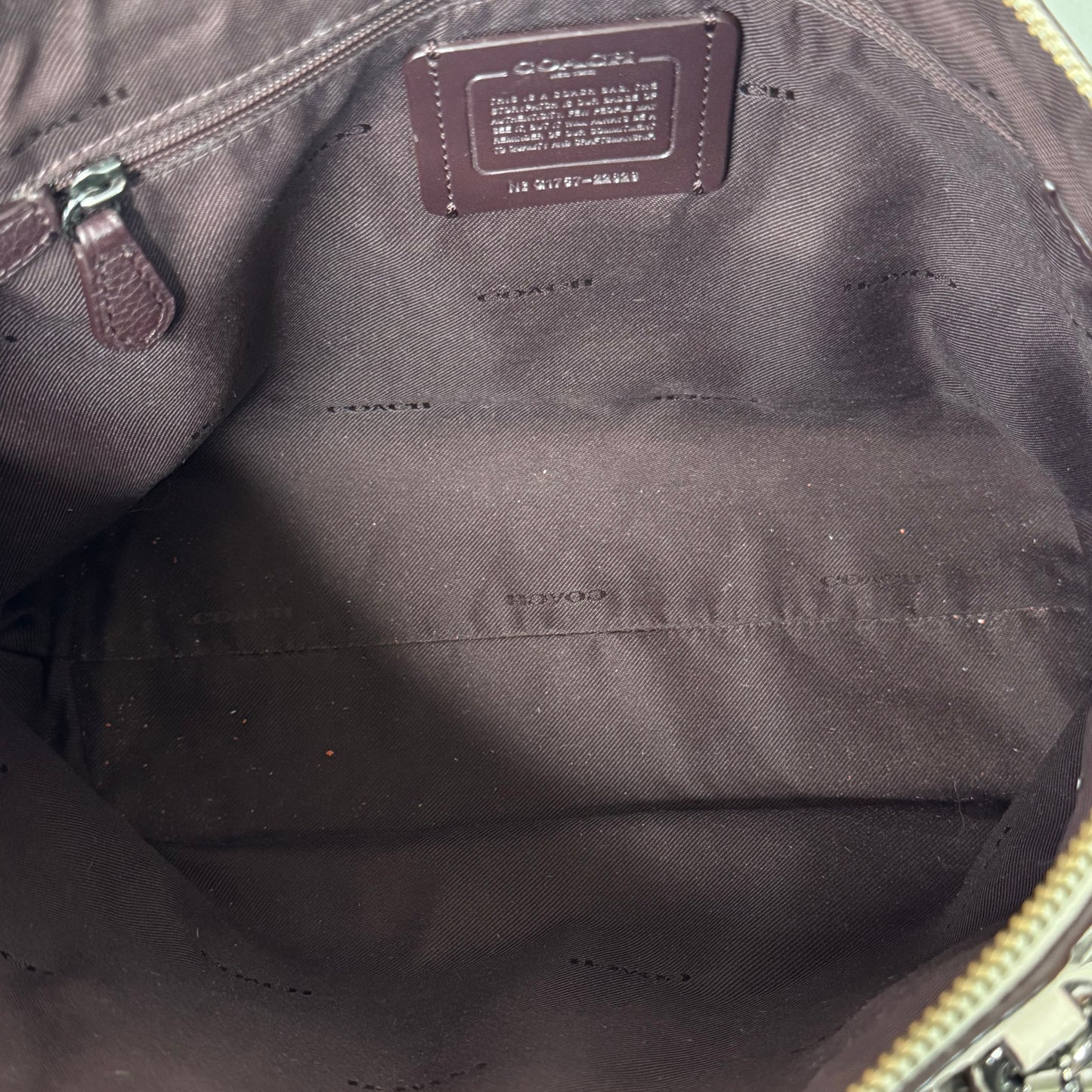 Coach Prairie Peyton Mimi Rose Leather Handbag