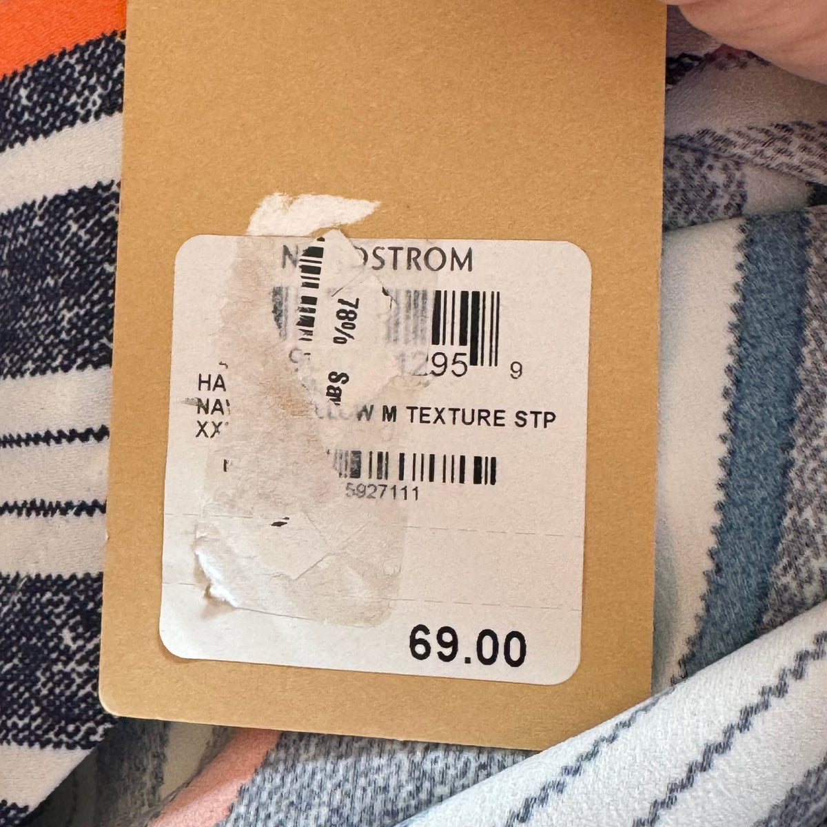 Halogen Striped Ruched Top - Size XXL