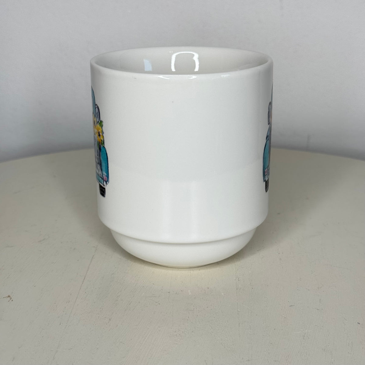 Fresh Flowers In Back of Vintage Truck Mug