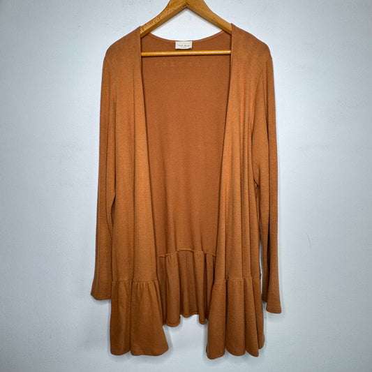 143 Story Ruffle Trim Cardigan - Size Large