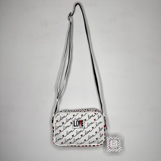Brighton Love Scroll Canvas Crossbody Handbag