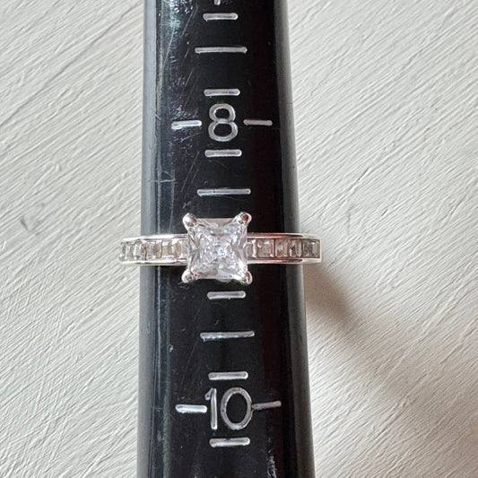 Princess Cut Engagement Ring - Size 9