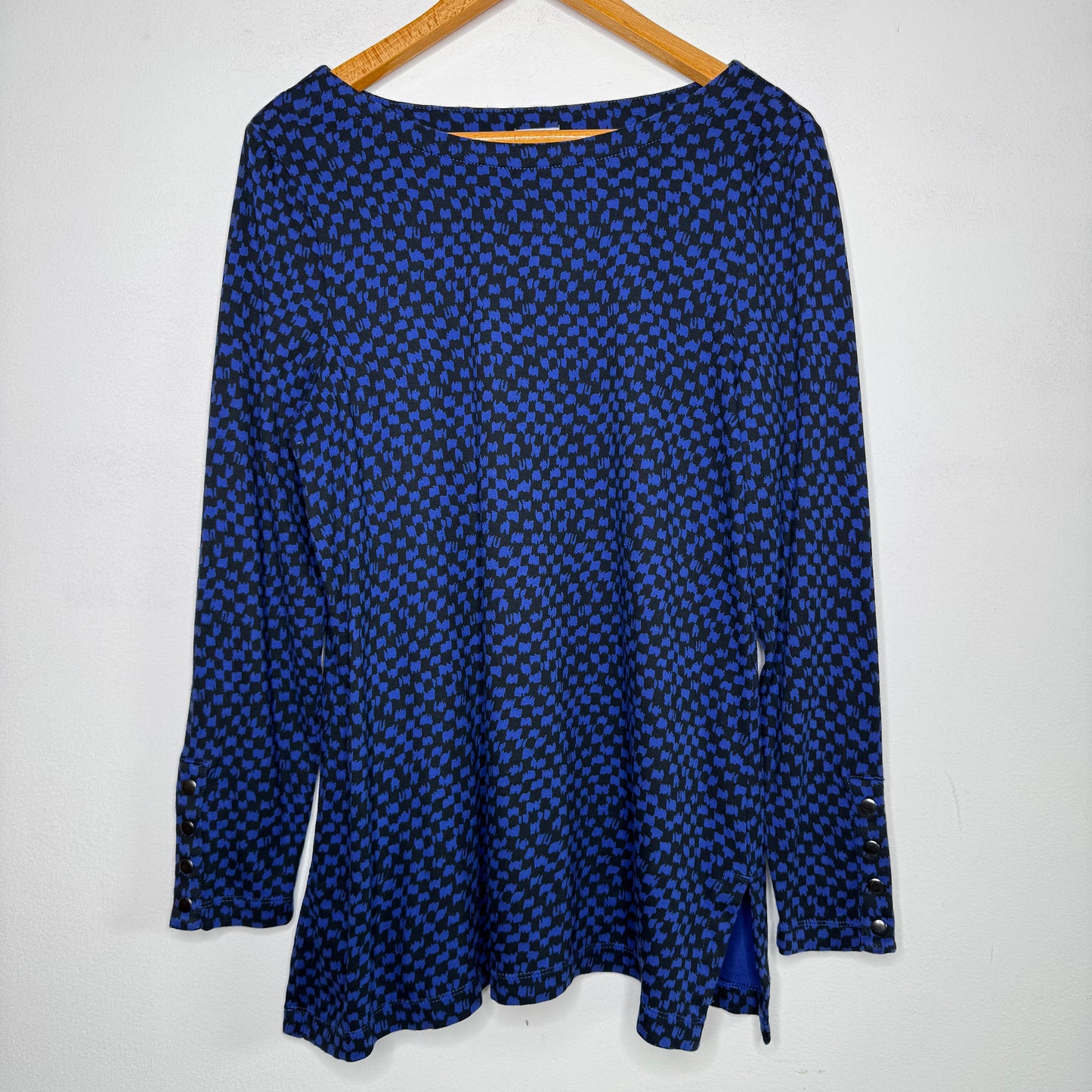 Chico’s Checked Tunic Top - Size Large