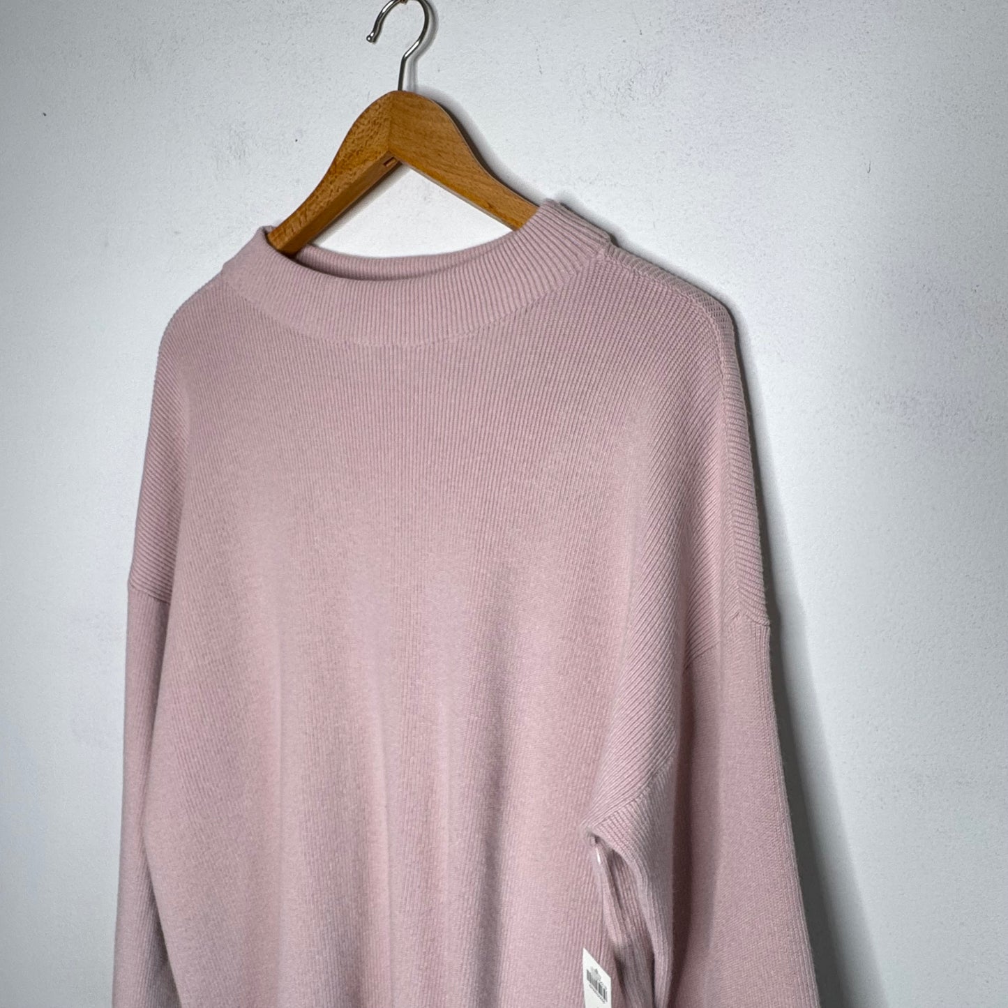 Chico’s Side Tie Mock Neck Cashmere Blend Sweater — Size Large