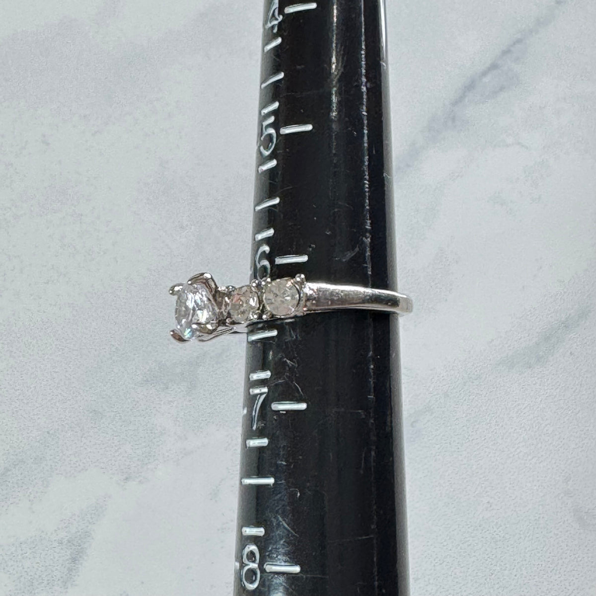 Eternal Promise Five Stone Round Engagement Ring - Size 6