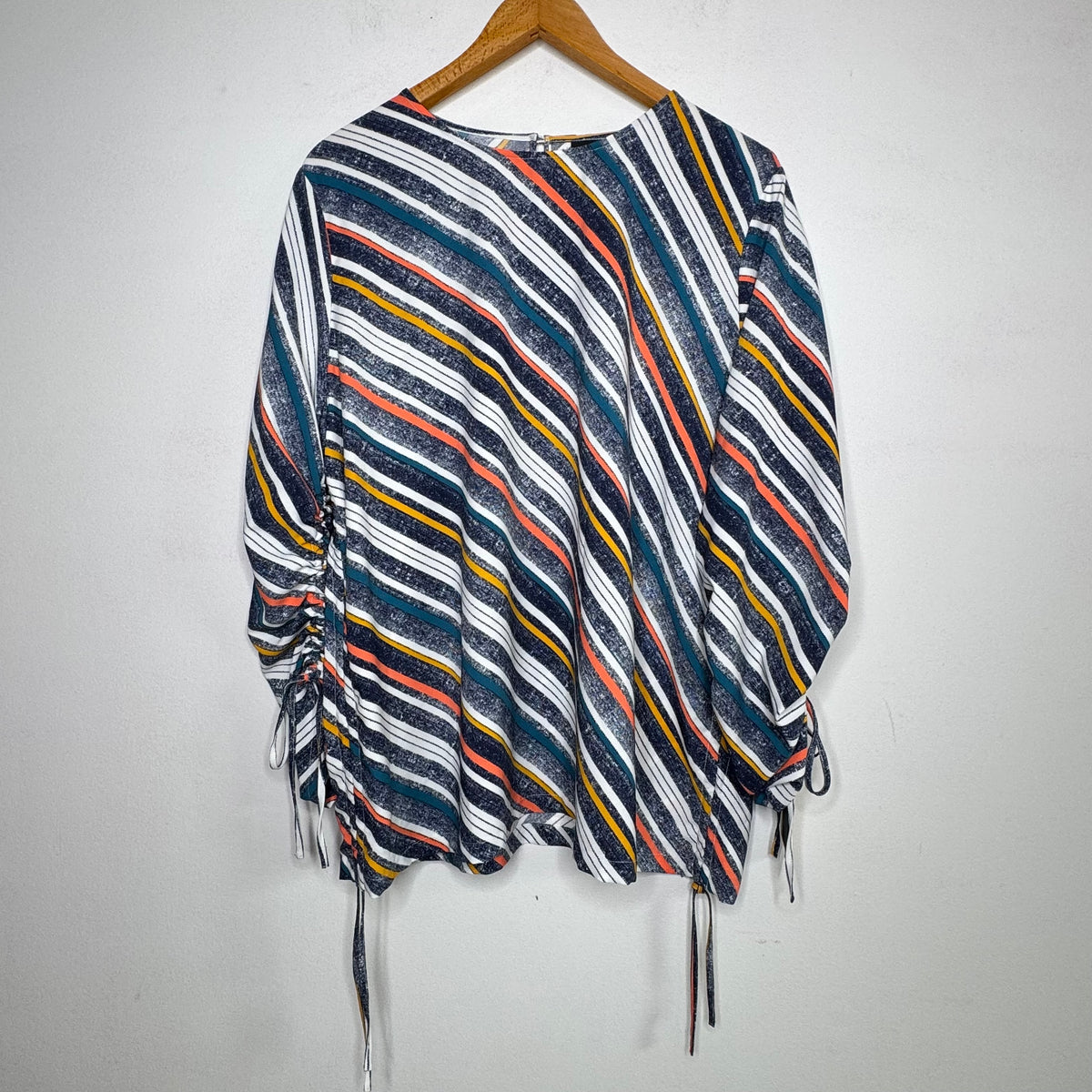 Halogen Striped Ruched Top - Size XXL