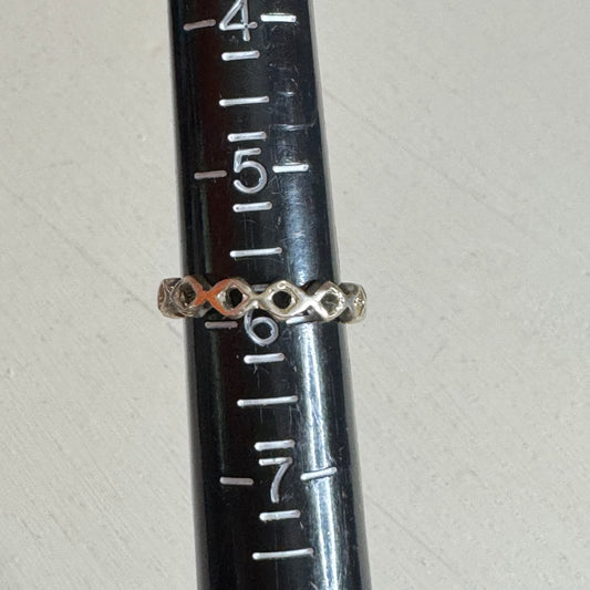 Geometric Stacking Band Ring - Size 6