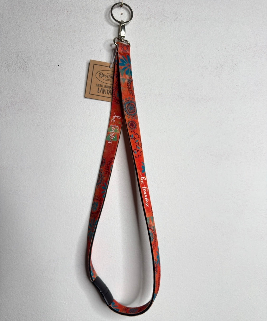 Be Fearless Lanyard Keychain