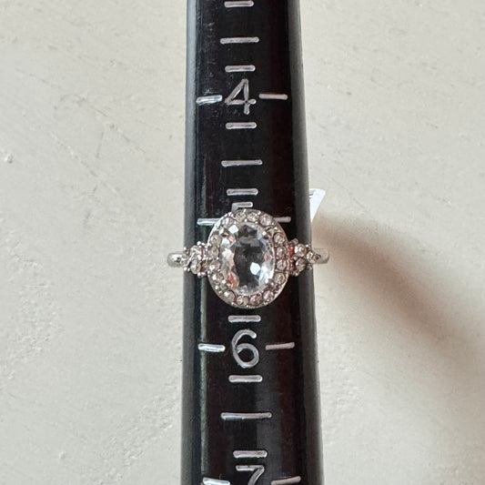Clear Oval Promise Ring - Size 5