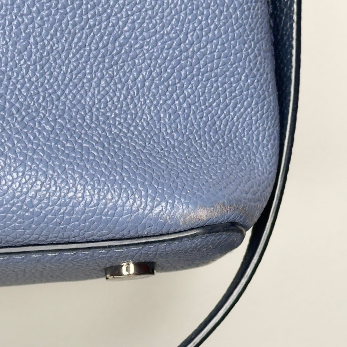 Kate Spade Margaux Celestial Blue Colorblock Pebble Leather Handbag