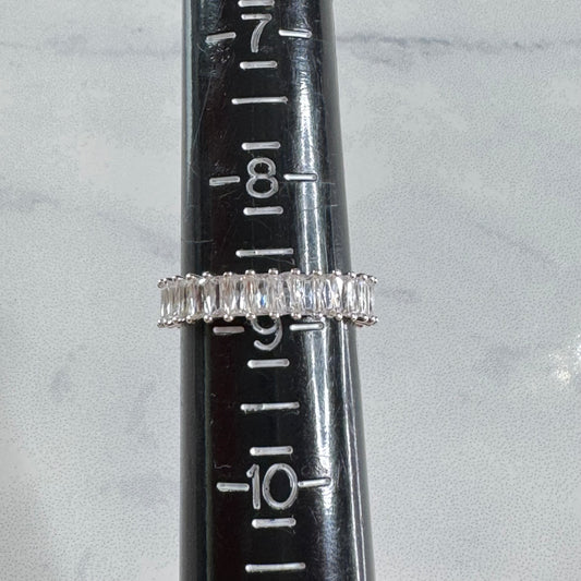Vertical Baguette Full Eternity Band - Size 9